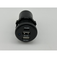 USB SOCKET - Input 12 - 24 volt - 2 Types A and 1 type c - 60 Watts - DS2132T- ASM